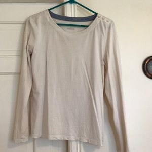 Talbots size small white long sleeve